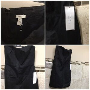 J Crew BlackStrapless dress lined notags neverused